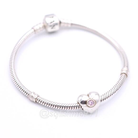 Authentic Pandora Heart with Pink Zirconia Charm - 790134PCZ - Picture 6 of 11